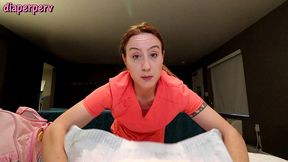 homecare nurse misty changes your messy cummy diaper!
