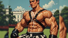 Cum Covered Muscle Men Art