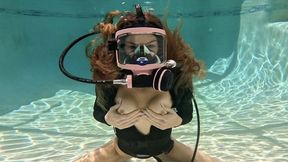 Full Face Scuba Self Fucking Show with Nathalia 1080p