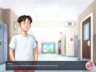 Summertime saga #two - stepsister in the shower - Gameplay commented