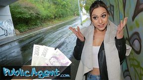 Public Sex Cutie with an outrageously sexy body fucks a stranger