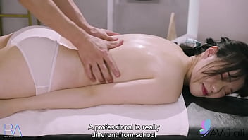 Petite Asian girl sucks and fucks masseur in intense massage session
