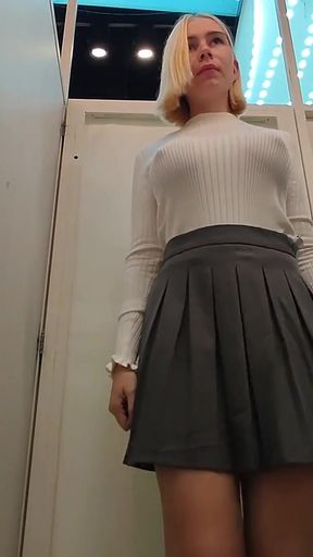 Must-share moment from &quot;Try On Haul Transparent Clothes, Completely See-Through. At The Mall. See on me in the fitting room&quot;