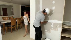 I Hire a Sexy Worker to Come and Repair Some Things in My House but He Ends up Repairing My Ass