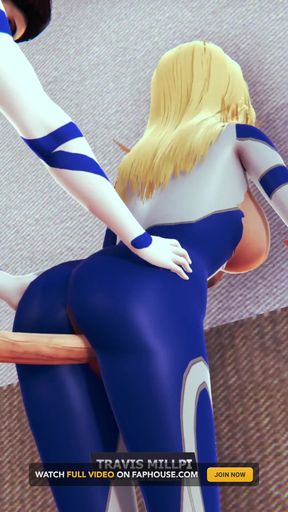 Invisible Woman Is Getting Fucked with Elastic Dick. Parody