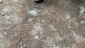 Kahina enjoys her walk through the forest of pain