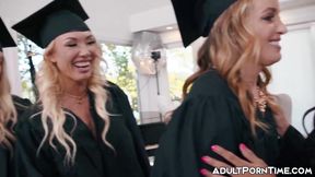 Horny Adira Allure and Charlie Forde enjoy sexy photo ops with sexy dude