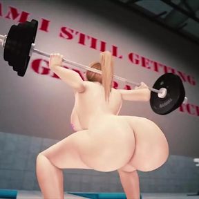 Samus Aran Working Out (Nude Version)