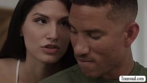 Gorgeous Tgirl Zariah Aura analed by Axel Green