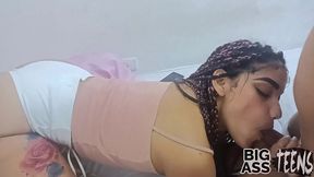 my cute and sexy niece comes for her daily portion of milk in her pussy i fuck her until i cum in her mouth