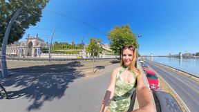 Cumwalk on the Danube promenade, with THICK CUM on my face. FULL  video!