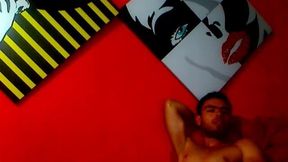 jerking off hard
