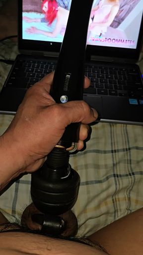 Masterbating like a sissy slut should. New flat cage