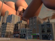 City Giantess, Masturbation Growth