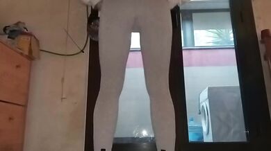 Personal trainer takes my creamy payment in steamy cumslut session