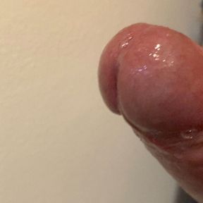 John&#039;s uncut cock goes precum and postcum !