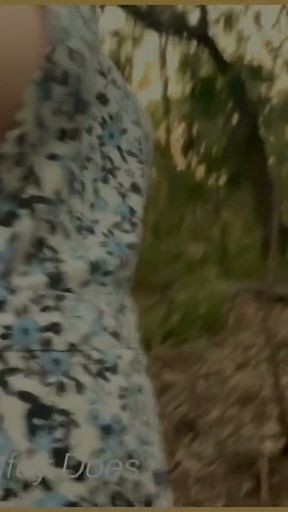Wifey heads out to the park totally braless and with her big tits on show   Clip 1