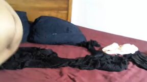 Celebrity and Actress Gets Her Big Boobs Squeezed and Sucked and Masturbates using items at night