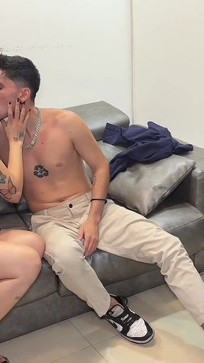 Threesome with Yennifer Chacon and El Papi in Exchange of Cash and Passports with Two Big Cock Cumshots