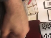 Slowly Stroking My Uncut Penis. No ejac.