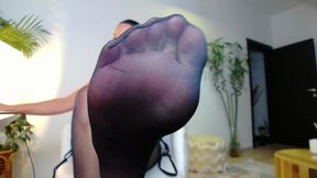Part 1 Session with My new foot addict finslut