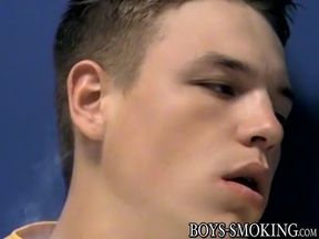 Twink smoker Shane Allen ass fucking after blowjob