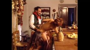 Vintage Porn with Three Beautiful Hairy Pussies Fucked by a Big Cock