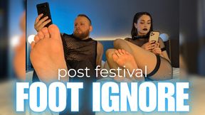 Post festival foot ignore