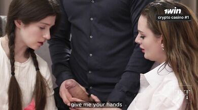 Unlawful Threesome! Teens Get Laid by Stepdad. 4K HD Tim Team