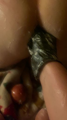 Just stuffing my ass while the wife was away