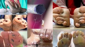 Archive Collection: Giantess Foot Domination – 5 Videos with Tiny Men (Oily Toes, Cream, High Heels & More)