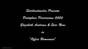 Office Romance - Elizabeth Andrews and Star Nine Boss And Secretary Pantyhose Worship, Pantyhose Masturbation, Nylon Orgasms, Vibrators, Office Domination MP4