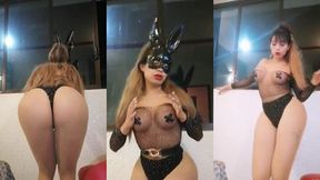nylon encasement teasing and gooning