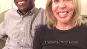 Hot fit tight body pretty milf mature sexy big tits blonde waitress does her 1st porn with BBC in hot milf interracial video