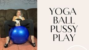 yoga ball inflatables pussy play