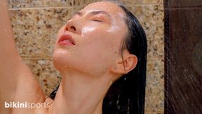 Wendi's Soapy Locker Room Shower Play