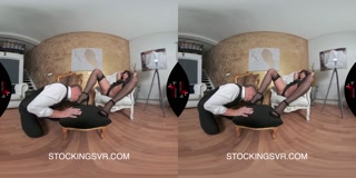 StockingsVR - SEXY mature Asha SQUIRTS