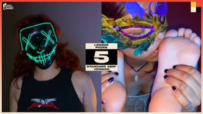 Spooky Lesbian Foot Worship, Masked 'Purge' 18YO Babe Gets Her Feet Licked and Sucked By 18YO Foot Lover - ASMR FOOT WORSHIP SOUNDS - LESBOS PODES VOL 5 - MAYA VS LUNA - HALLOWEEN SZN - STANDARD EDITION - 480P