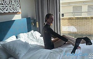 Big-Ass, Big-Tits Milf Stretches and Masturbates on Webcam