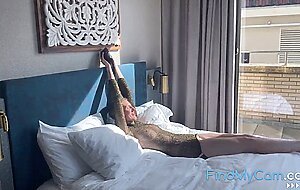 Big-Ass, Big-Tits Milf Stretches and Masturbates on Webcam