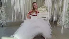 Alexa - Tied up bride on photo shoot in photo studio_Ordro_Part 1