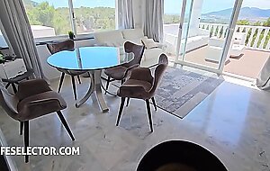 Danika Mori gobbles your dick after foot rub and footjob session