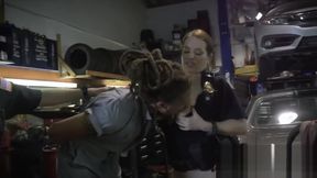 Horny Cop Gets Hard Fucked by Rasta Mechanic at The Garage After a Police Operation