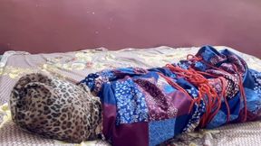 Breaking News - Fearless Indian Journalist Tied & Covered in Bedsheet Bondage – Can She Escape?