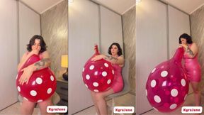 B2P - Latex-Wearing Domme Dominates you and Pops your Balloon