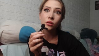 Footfetish lick my bare feet ASMR dirty talk and JOI Evelyn