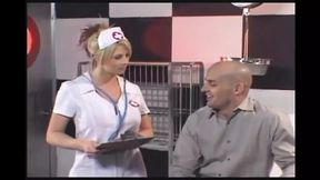 Horny Nurse Takes Monster Anal