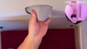 Young Student at the Gloryhole - Dripping Like Crazy Before a Full-on Cum Explosion
