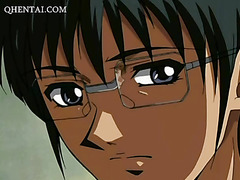 Anime hottie fucked in all her tight sex holes