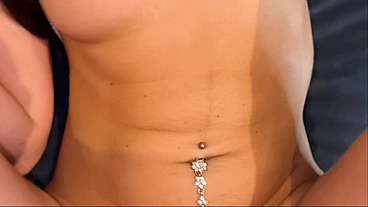 Having sex with my girlfriend with velvety skin and small tits